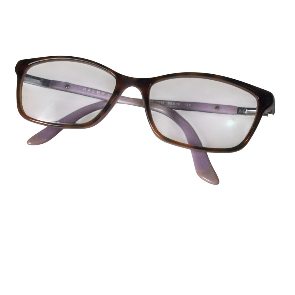Ralph Lauren RA7044 1038 Tortoise Purple Rectangular Eyeglasses 52-16-135 Womens